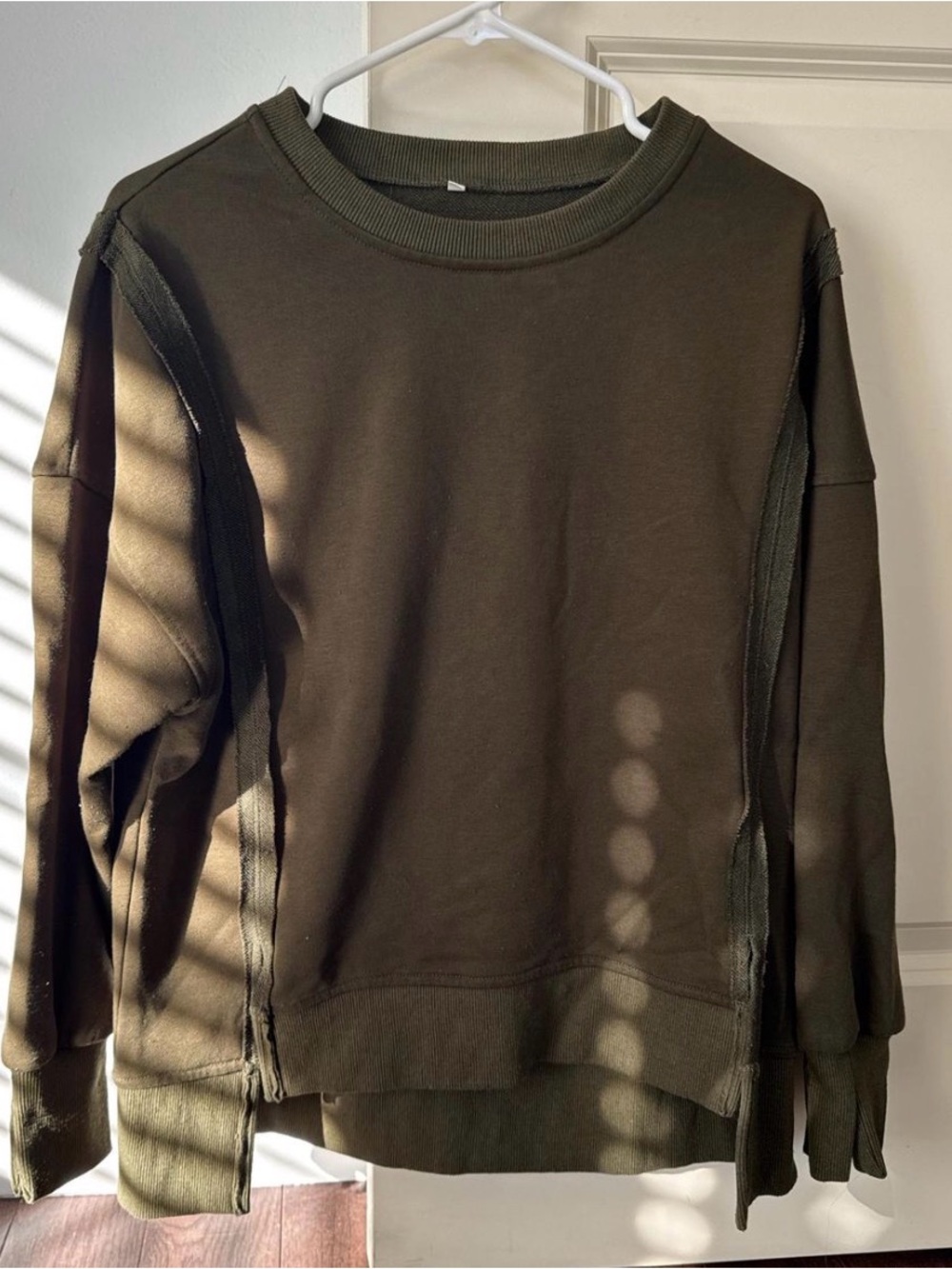 Women’s Crewneck Sweater in Olive Green - Casual Staple